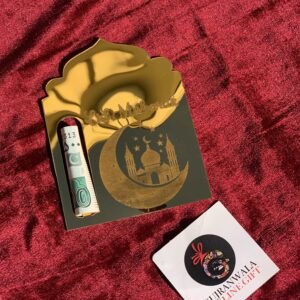 Eid Card Gold Plated